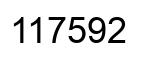 Número 117592 imagen negro
