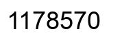 Number 1178570 black image