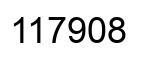 Number 117908 black image