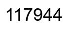 Número 117944 imagen negro