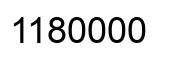 Number 1180000 black image