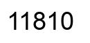 Number 11810 black image