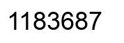 Número 1183687 imagen negro