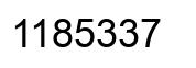 Número 1185337 imagen negro