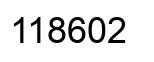 Number 118602 black image