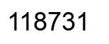 Número 118731 imagen negro