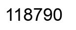Number 118790 black image