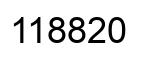 Number 118820 black image