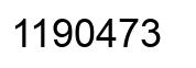 Number 1190473 black image