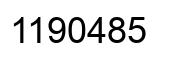 Número 1190485 imagen negro