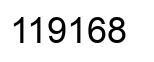 Number 119168 black image