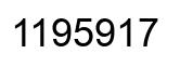 Number 1195917 black image