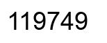 Número 119749 imagen negro