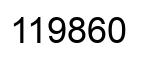 Number 119860 black image