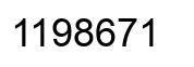 Número 1198671 imagen negro