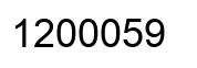 Number 1200059 black image