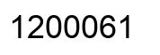 Number 1200061 black image