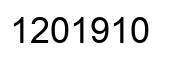Number 1201910 black image