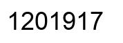 Number 1201917 black image
