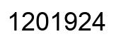 Número 1201924 imagen negro