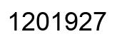 Number 1201927 black image