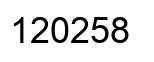 Número 120258 imagen negro