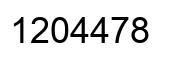 Número 1204478 imagen negro