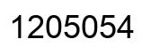 Número 1205054 imagen negro