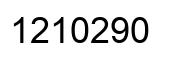 Number 1210290 black image