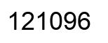 Number 121096 black image
