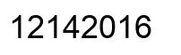 Number 12142016 black image