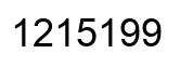 Número 1215199 imagen negro
