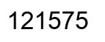Número 121575 imagen negro