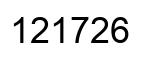 Número 121726 imagen negro