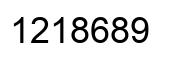 Número 1218689 imagen negro