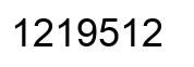 Número 1219512 imagen negro