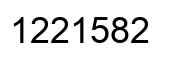 Número 1221582 imagen negro