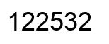 Número 122532 imagen negro