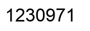 Número 1230971 imagen negro
