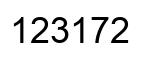 Número 123172 imagen negro