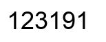 Número 123191 imagen negro