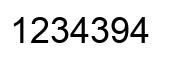Number 1234394 black image