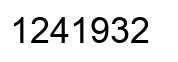 Número 1241932 imagen negro