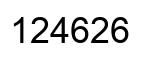 Número 124626 imagen negro