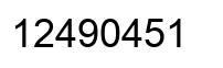 Número 12490451 imagen negro