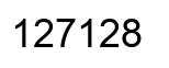 Number 127128 black image