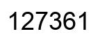 Número 127361 imagen negro