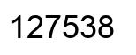 Número 127538 imagen negro