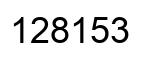 Number 128153 black image