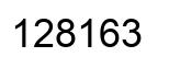 Number 128163 black image